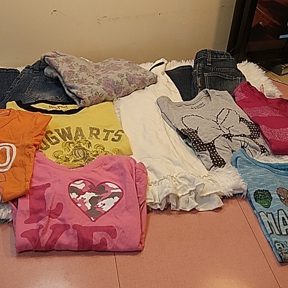 Girls Size 10-12 clothes lot of 10, Bobbie Brooks, Harry Potter, Arizona Jeans - Picture 2 of 14
